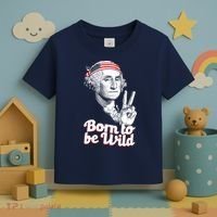 George Washington Born To Be Wild Toddler T-Shirt thumb 3