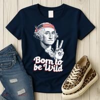 George Washington Born To Be Wild Women's T-Shirt thumb 3