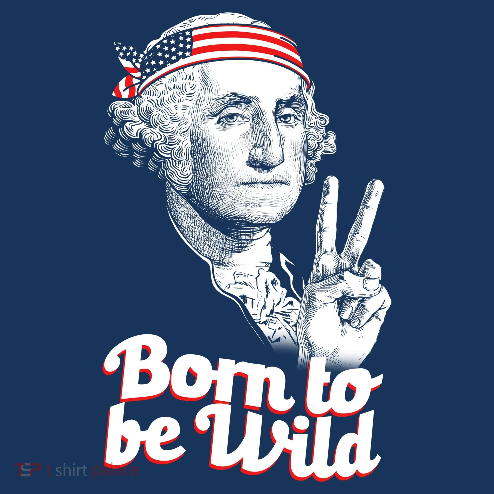 George Washington Born To Be Wild Kids Sweatshirt