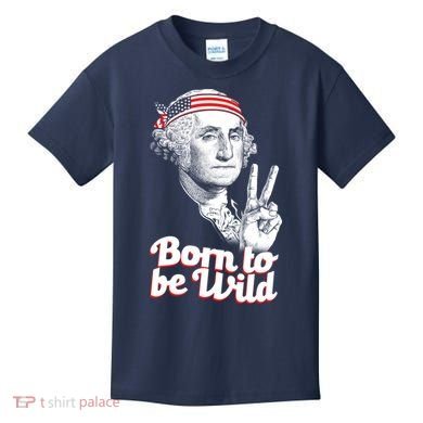 George Washington Born To Be Wild Kids T-Shirt