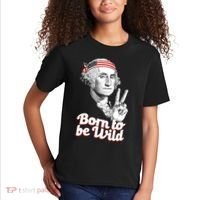 George Washington Born To Be Wild Kids T-Shirt thumb 2