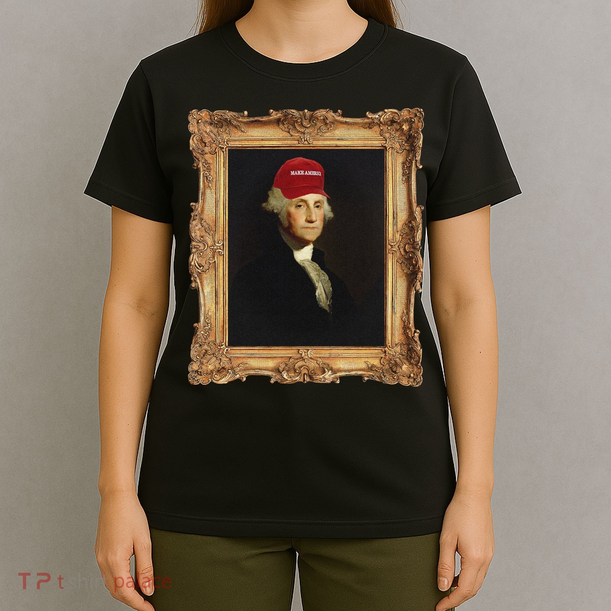 George Washington Make America Portrait T-Shirt