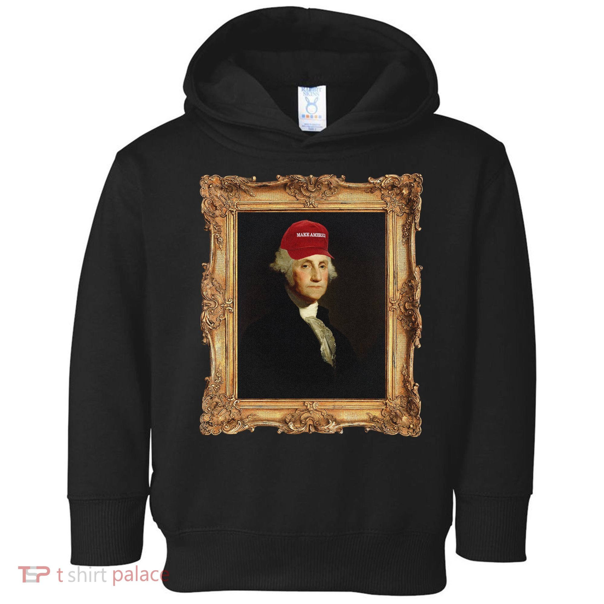 George Washington Make America Portrait Toddler Hoodie