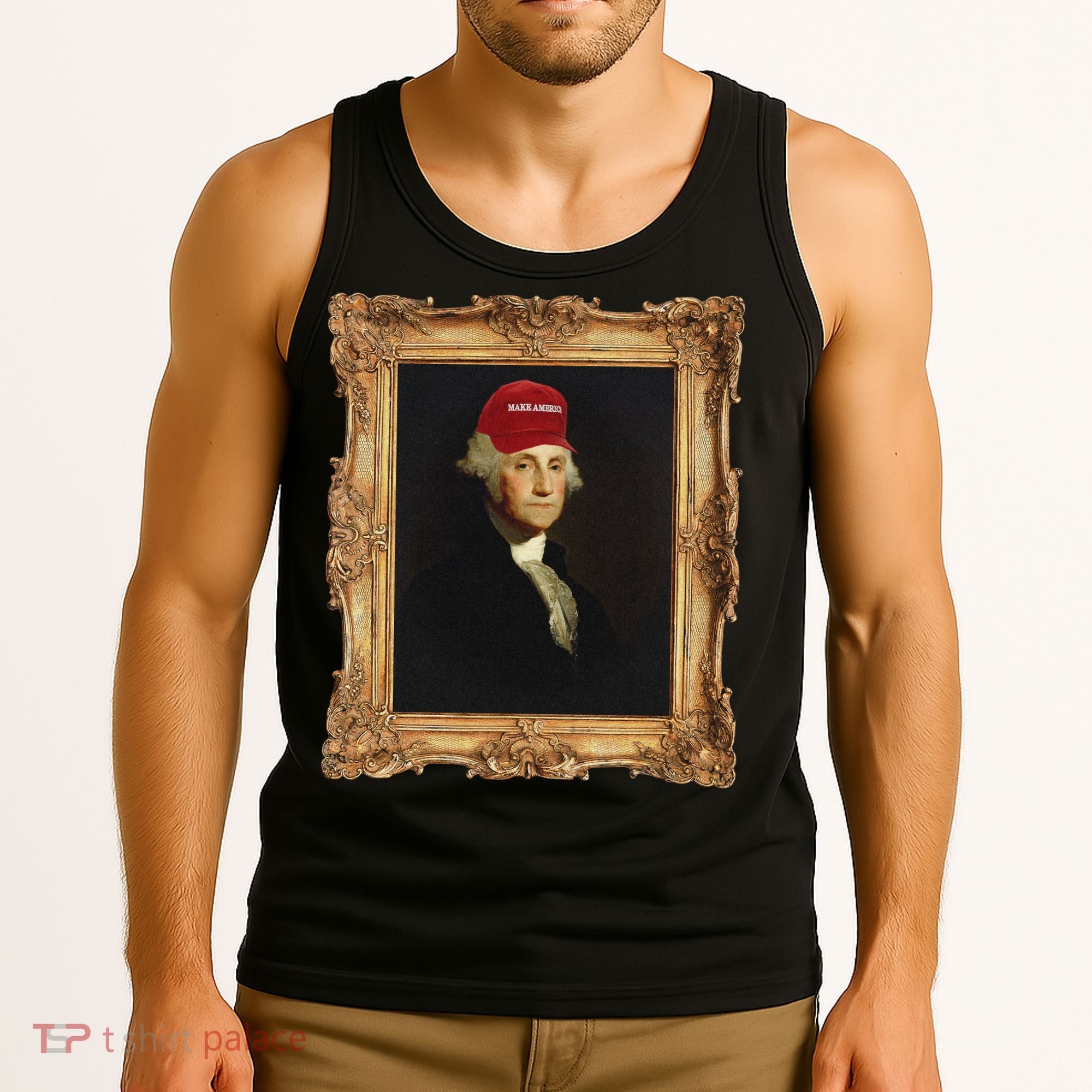 George Washington Make America Portrait Tank Top