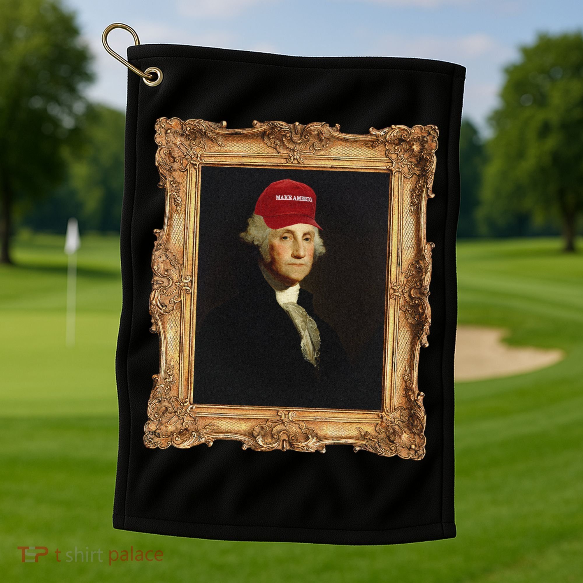 George Washington Make America Portrait Golf Towel