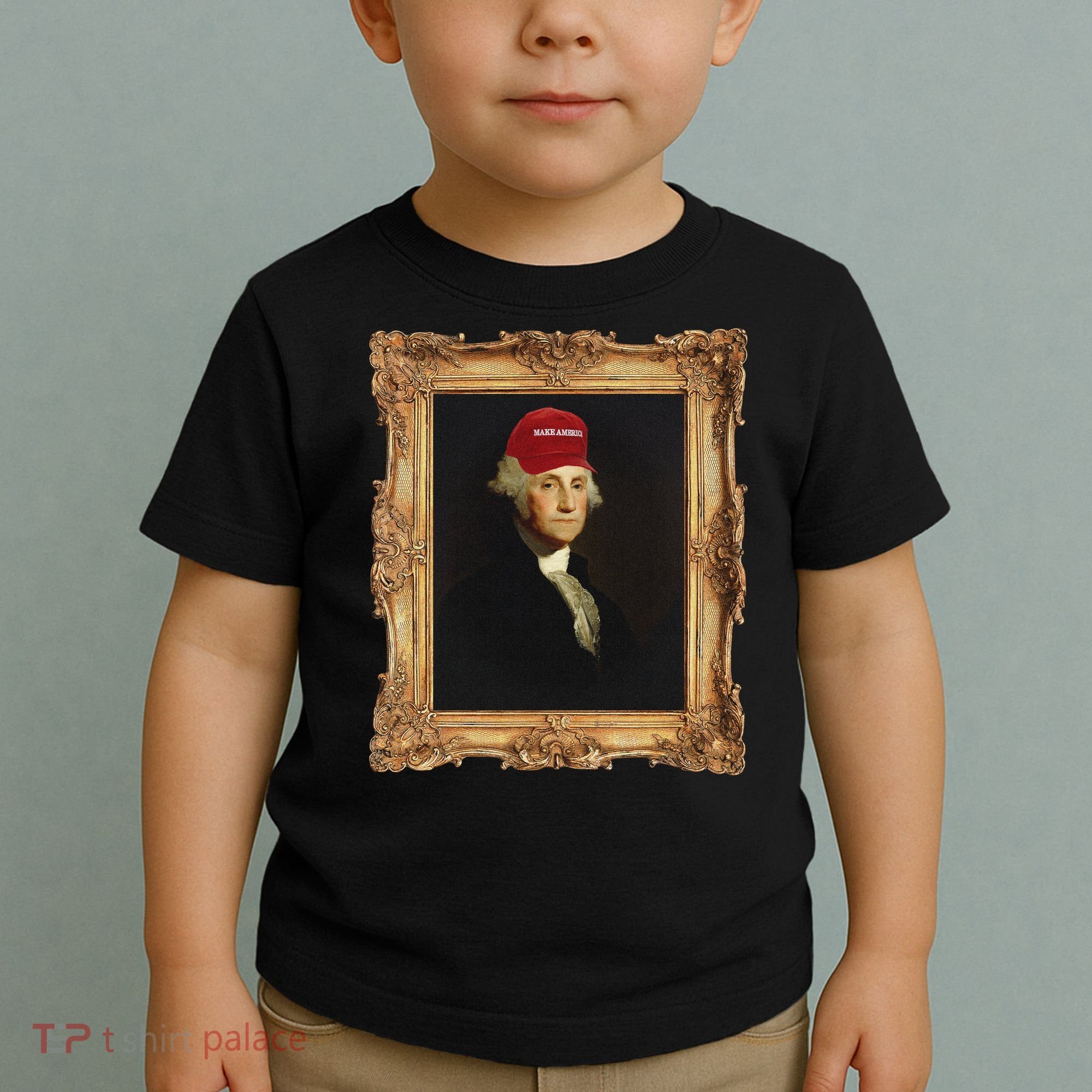 George Washington Make America Portrait Toddler T-Shirt
