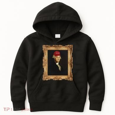 George Washington Make America Portrait Kids Hoodie