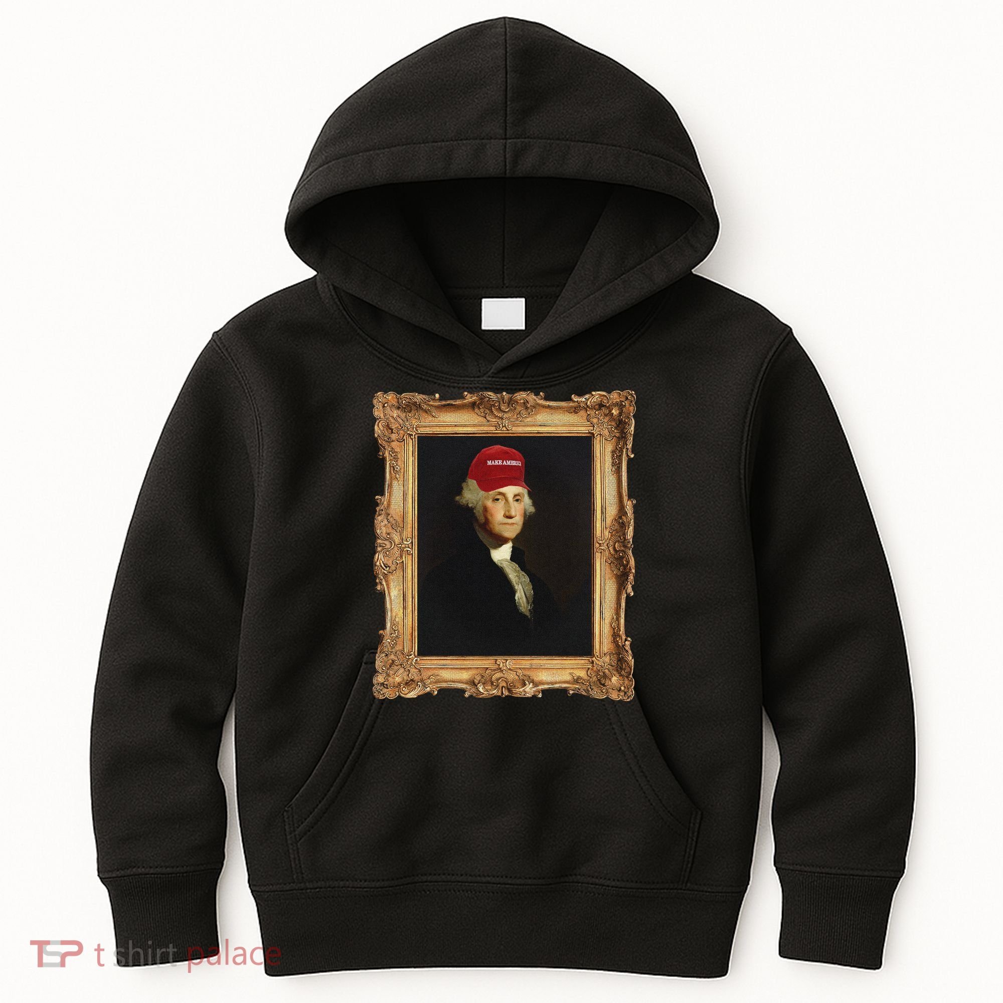 George Washington Make America Portrait Kids Hoodie