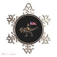 George Washington On A Dinosaur Ornament thumb 0