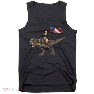 George Washington On A Dinosaur Tank Top