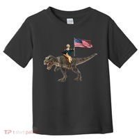 George Washington On A Dinosaur Toddler T-Shirt thumb 0