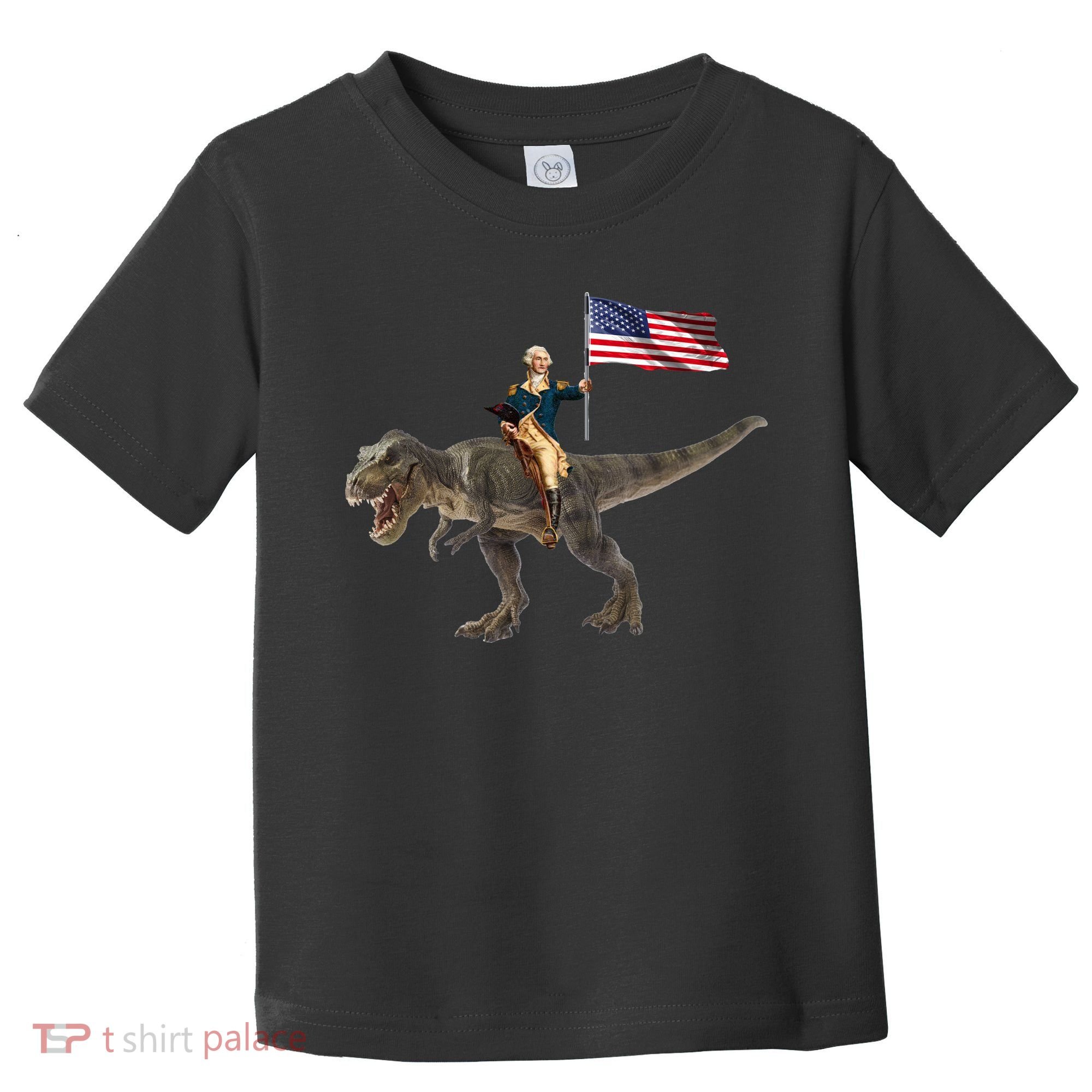 George Washington On A Dinosaur Toddler T-Shirt