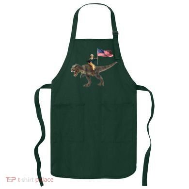 George Washington On A Dinosaur Apron