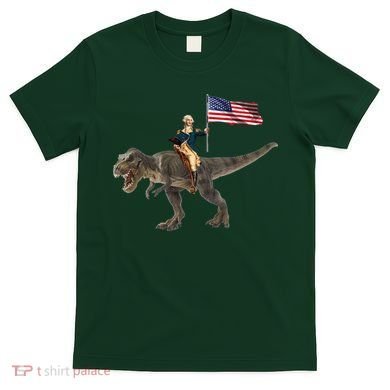 George Washington On A Dinosaur T-Shirt
