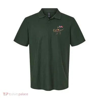 George Washington On A Dinosaur Polo