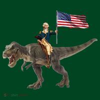 George Washington On A Dinosaur Visor thumb 3