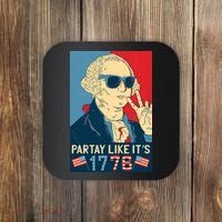 George Washington Party Like Its 1776 Coaster thumb 0