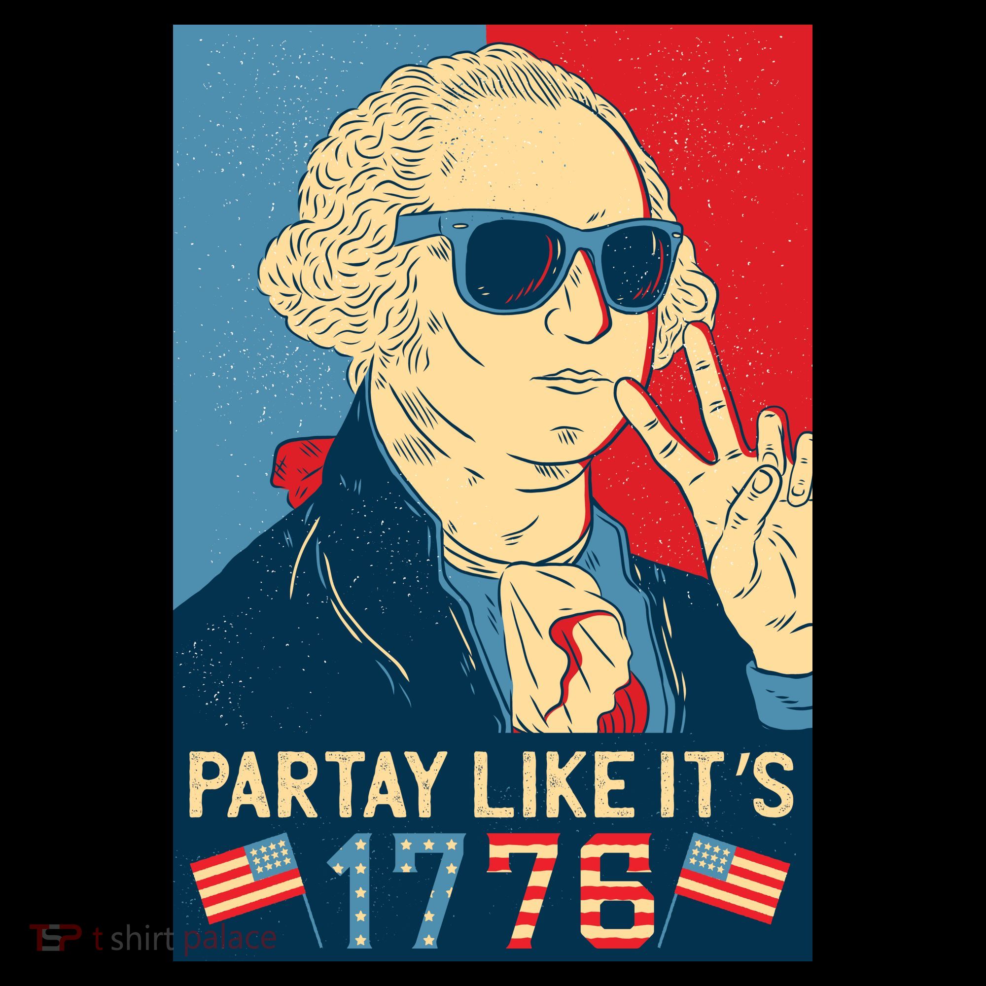 George Washington Party Like Its 1776 Toddler Hoodie