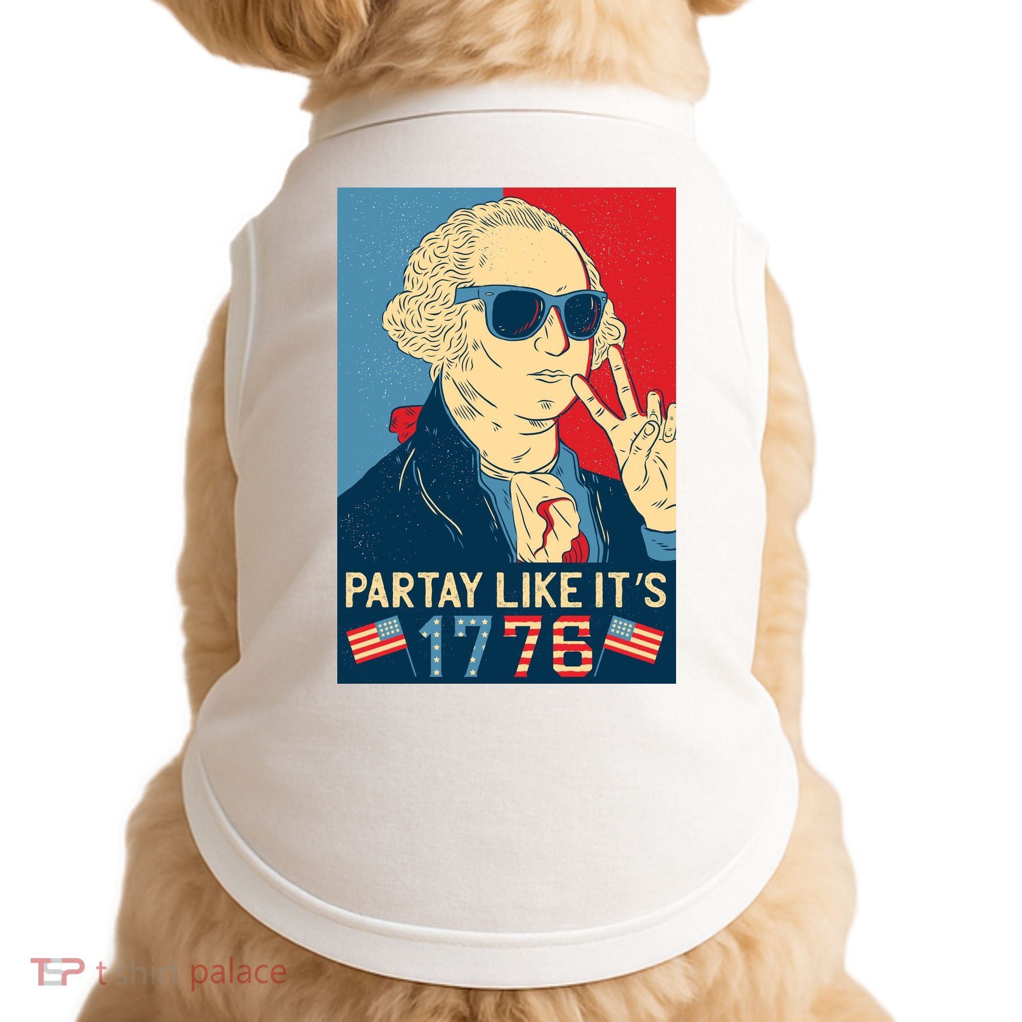 George Washington Party Like Its 1776 Doggie Tank