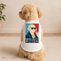 George Washington Party Like Its 1776 Doggie Tank thumb 2