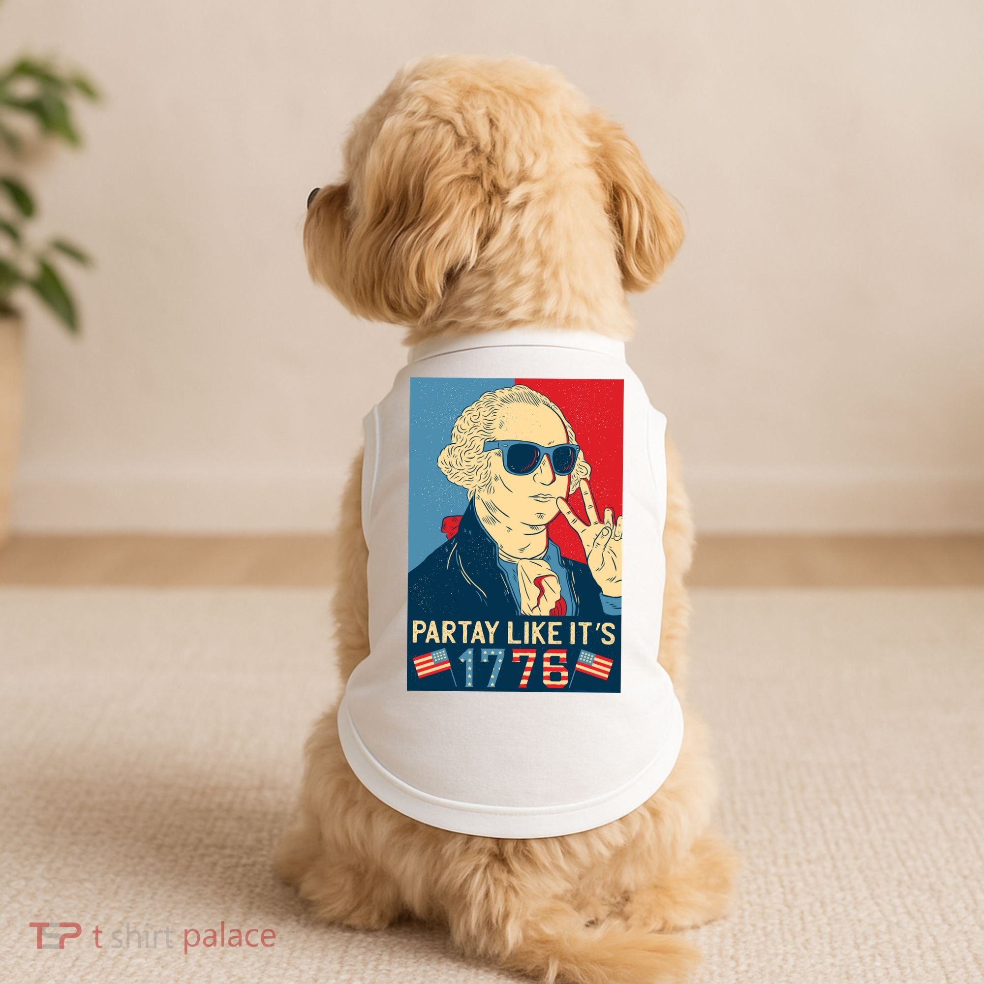 George Washington Party Like Its 1776 Doggie Tank