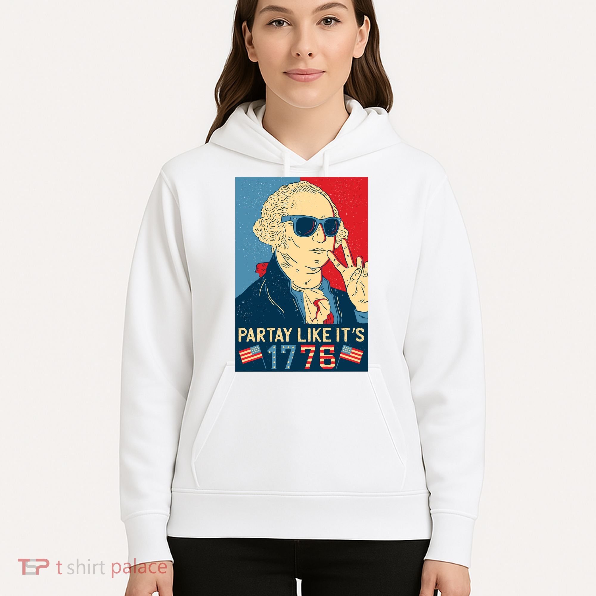 George Washington Party Like Its 1776 Hoodie