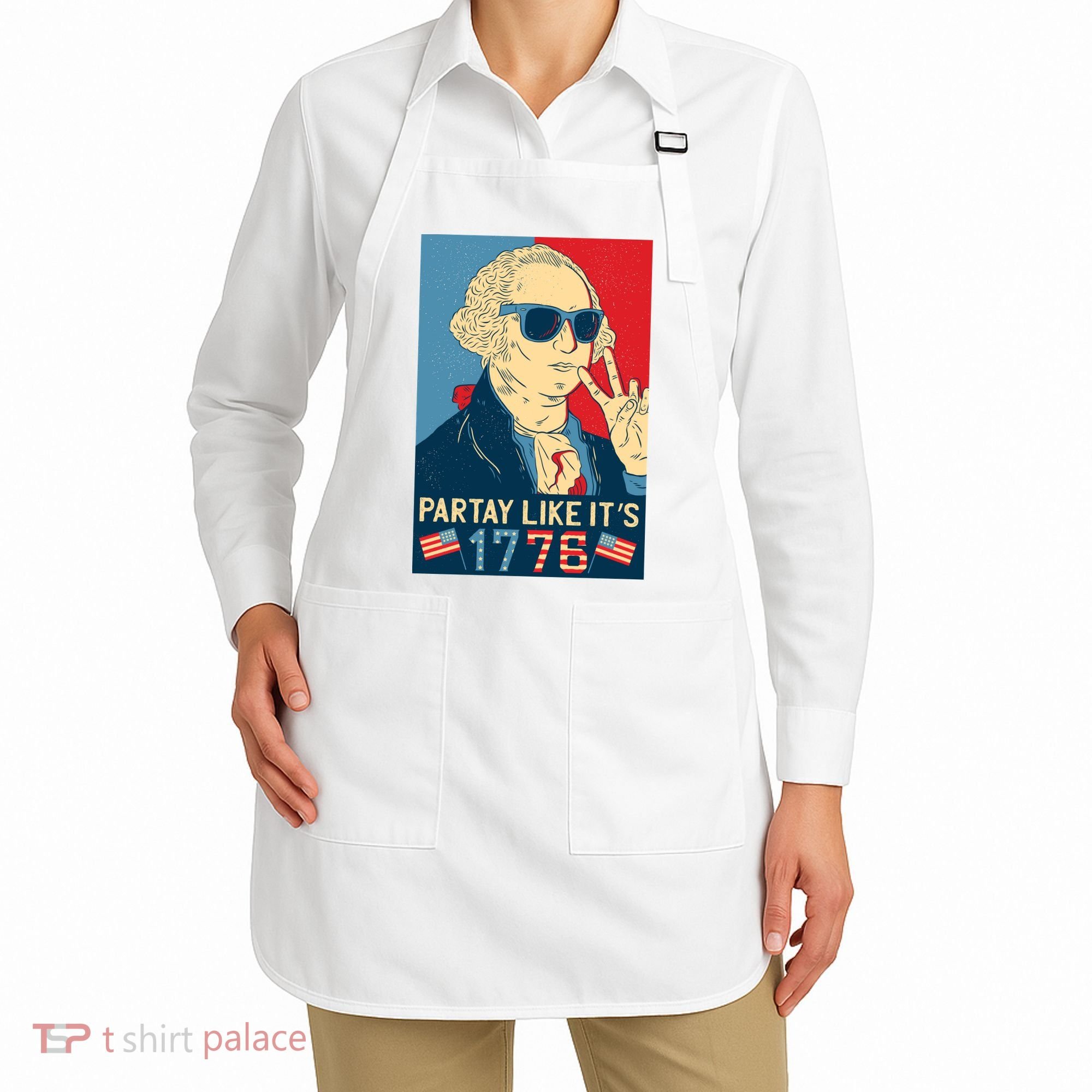 George Washington Party Like Its 1776 Apron