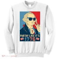 George Washington Party Like Its 1776 Sweatshirt thumb 0