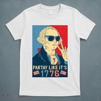 George Washington Party Like Its 1776 T-Shirt thumb 5