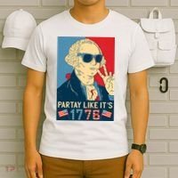 George Washington Party Like Its 1776 T-Shirt thumb 6
