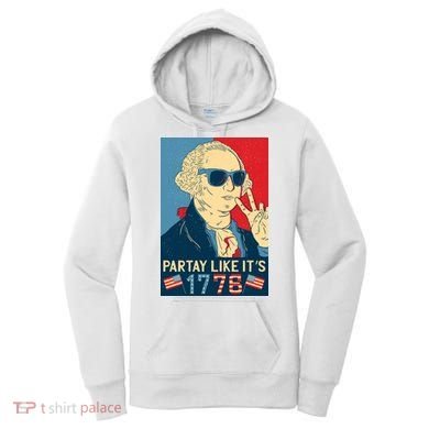 George Washington Party Like Its 1776 Women's Hoodie