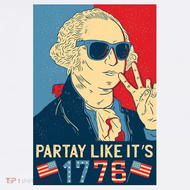 George Washington Party Like Its 1776 Tote Bag