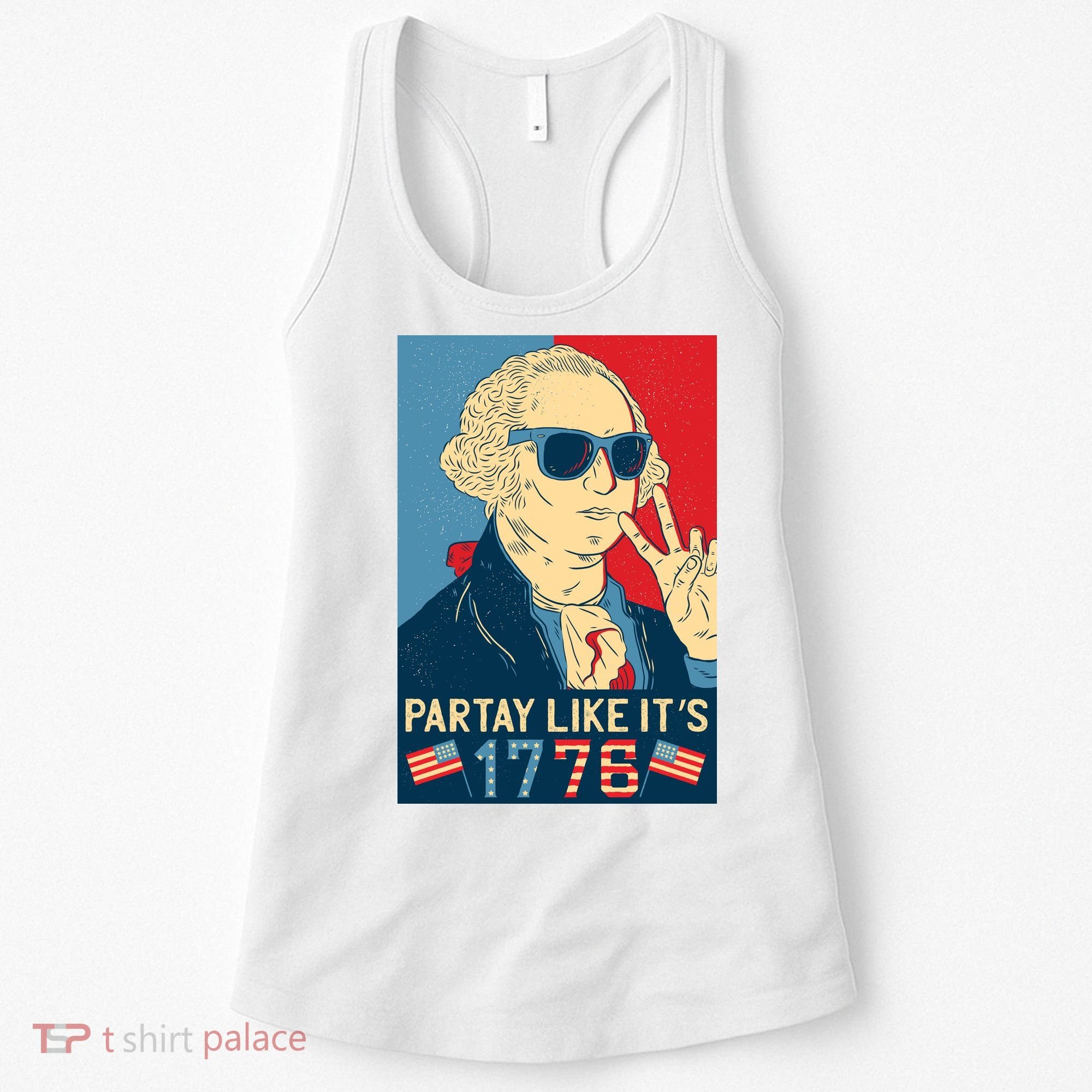 George Washington Party Like Its 1776 Women's Tank Top