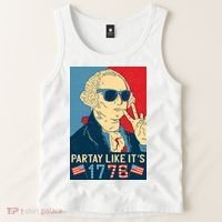 George Washington Party Like Its 1776 Tank Top thumb 2