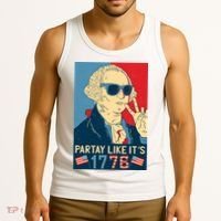 George Washington Party Like Its 1776 Tank Top thumb 3
