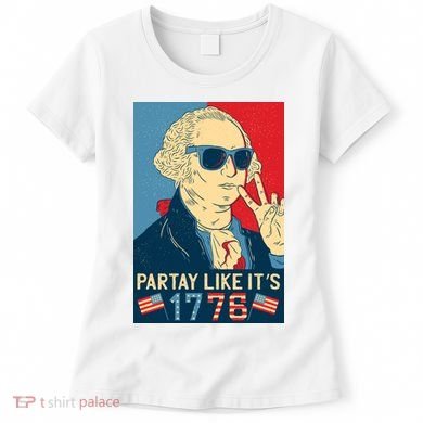 George Washington Party Like Its 1776 Women's T-Shirt