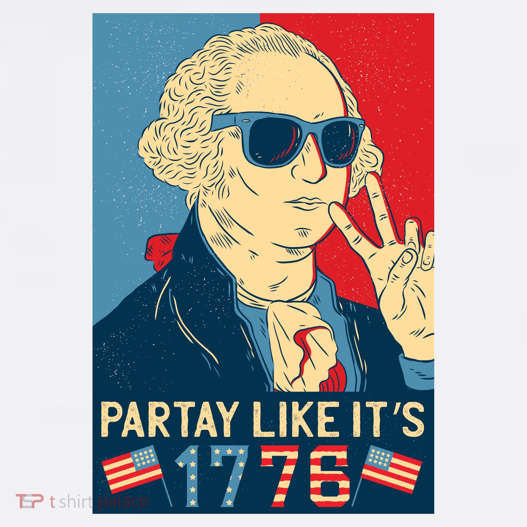 George Washington Party Like Its 1776 Kids Sweatshirt