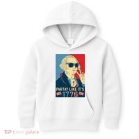 George Washington Party Like Its 1776 Kids Hoodie thumb 0