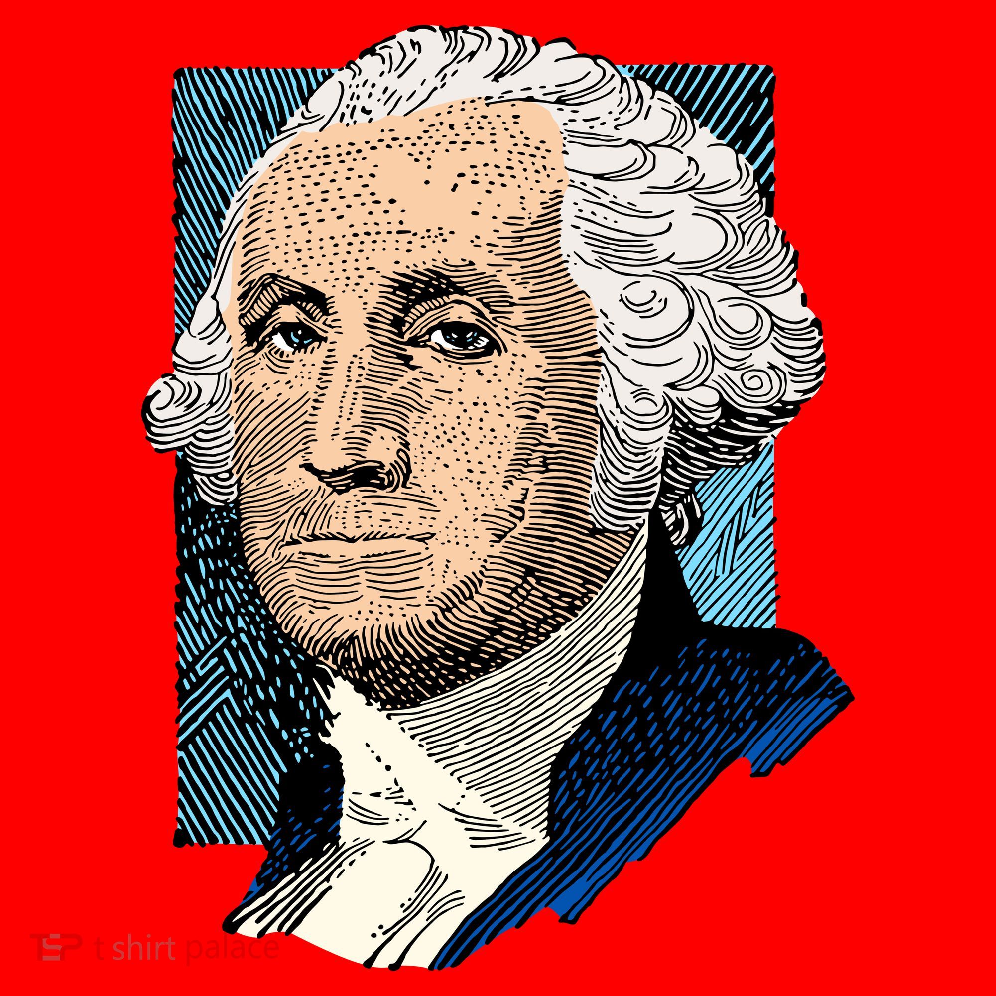 George Washington Portrait Santa Hat