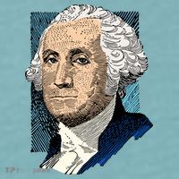 George Washington Portrait Sueded Cloud Jersey T-Shirt thumb 2
