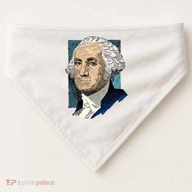 George Washington Portrait USA-Made Doggie Bandana