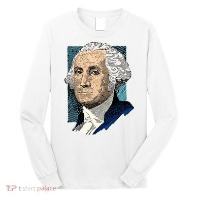 George Washington Portrait Long Sleeve Shirt