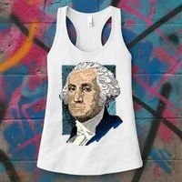 George Washington Portrait Women's Tank Top thumb 3