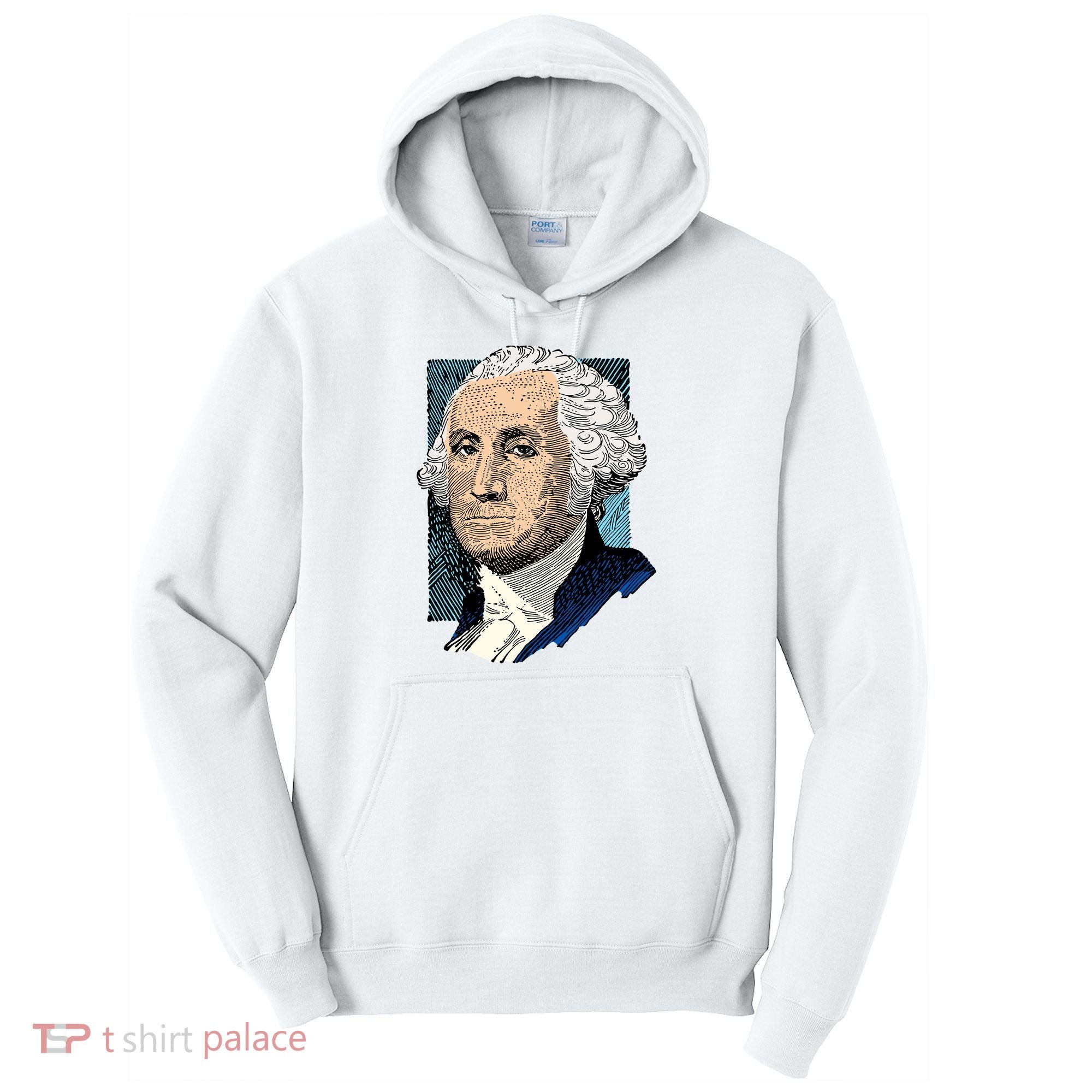 George Washington Portrait Tall Hoodie