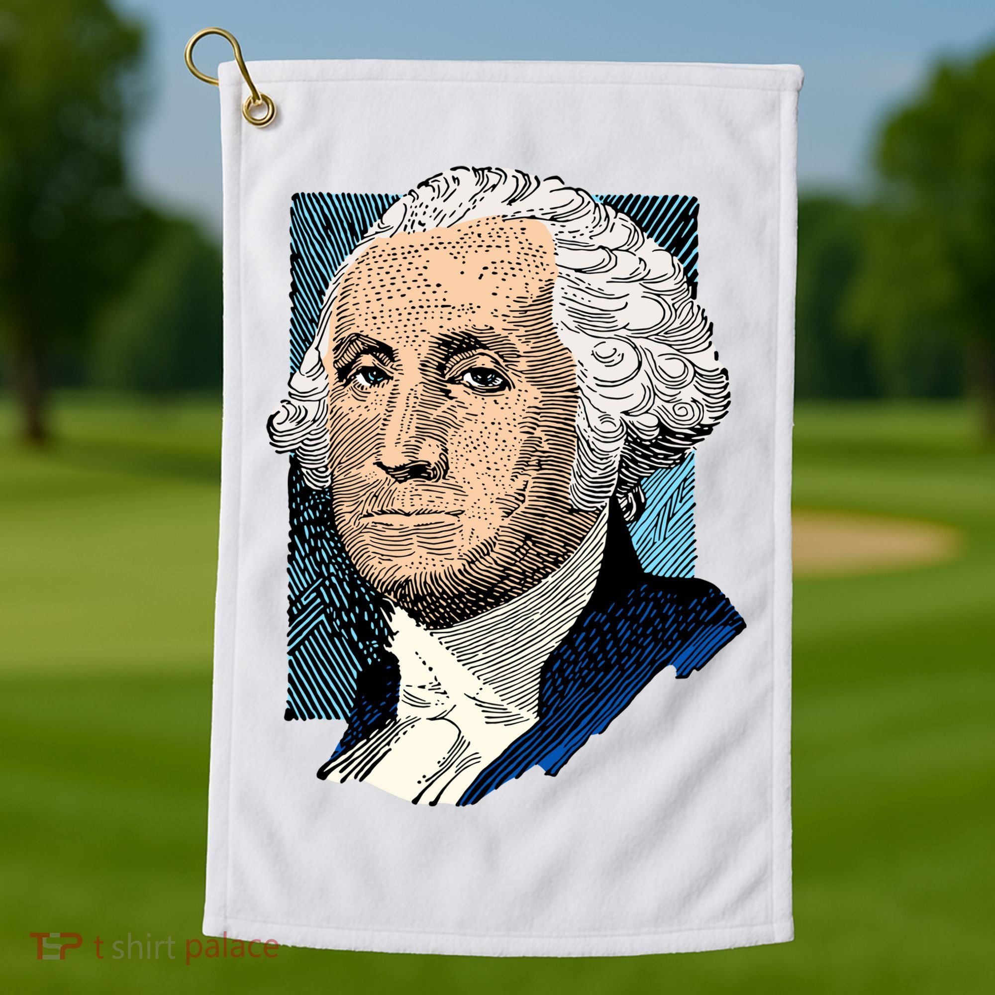 George Washington Portrait Golf Towel