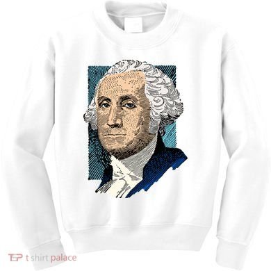 George Washington Portrait Kids Sweatshirt