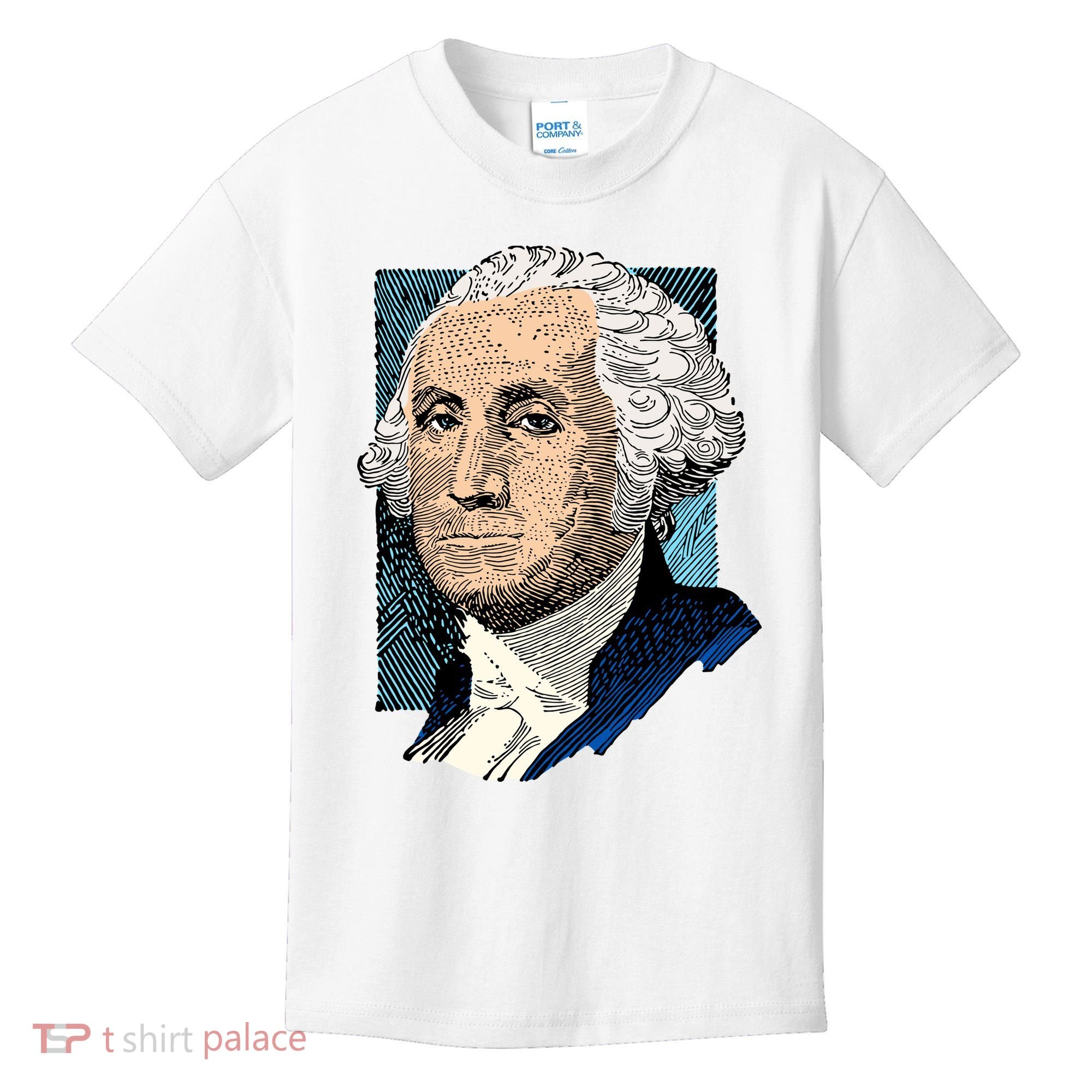 George Washington Portrait Kids T-Shirt