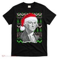George Washington Ugly Christmas Sweater T-Shirt thumb 0