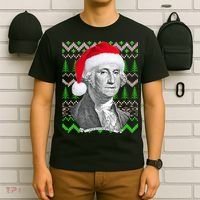 George Washington Ugly Christmas Sweater T-Shirt thumb 6