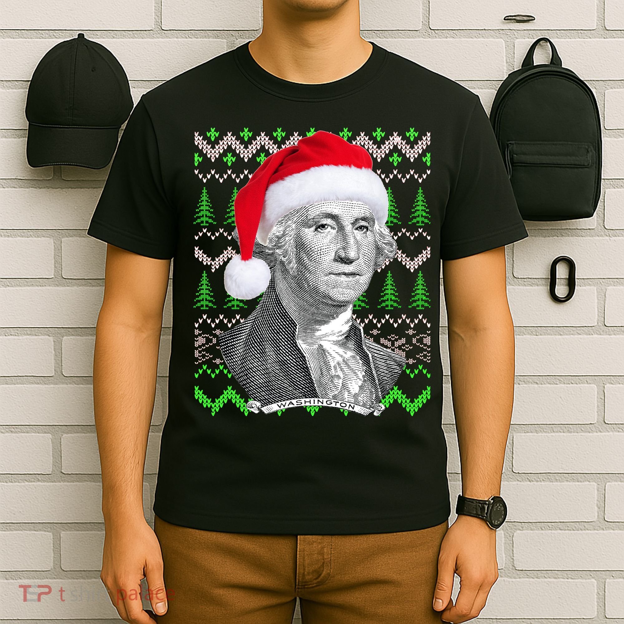 George Washington Ugly Christmas Sweater T-Shirt